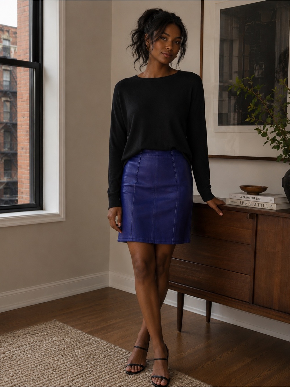Marc by Marc Jacobs Lamb Leather Skirt NWT